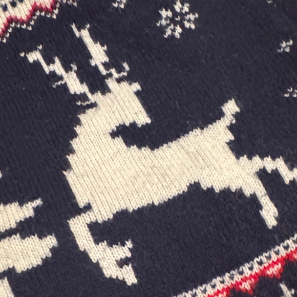 H&M Festive Navy Sweater with Reindeer Design - Picture 3 of 3
